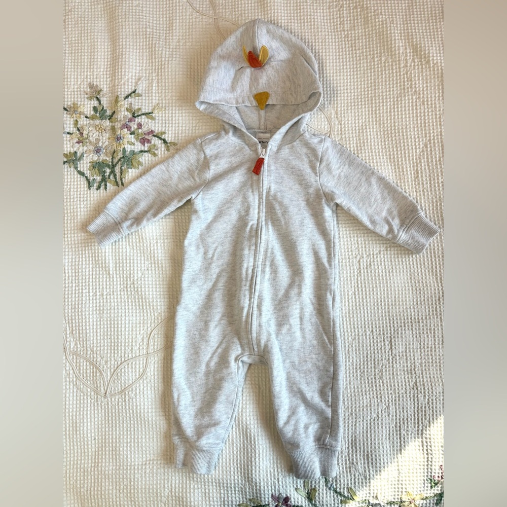 Carter's Thanksgiving zip up jumpsuit